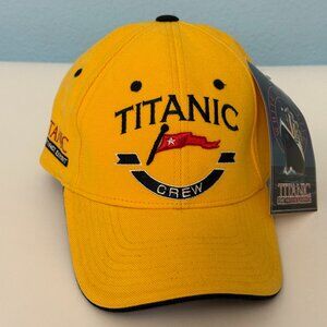 Titanic Hat Cap Yellow Titanic Crew Baseball Cap Adjustable Strapback